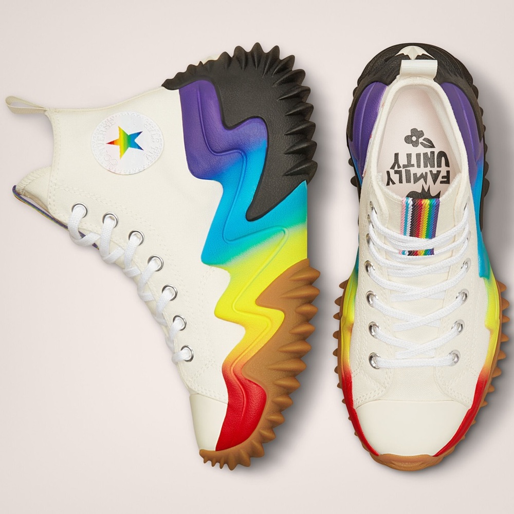 LIMITED ED PRIDE Run Star Motion Platform High Top - Picture 2 of 11